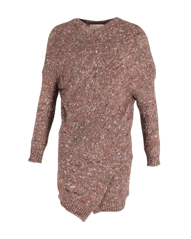 Weekend Deal Stella McCartney Chunky Knit Sweater Dress in Brown Wool