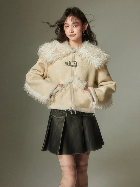 Discount Mania Sustainable Distressed Leather Jacket