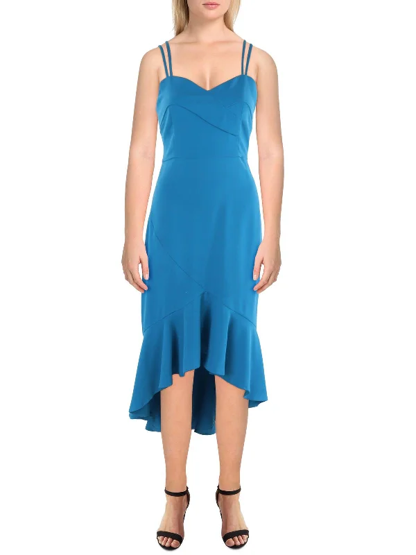 Instant Savings Womens Mermaid Hem Spaghetti Straps Midi Dress