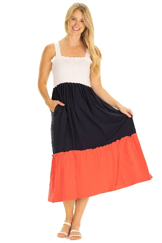 Today’s Deal The Marie Midi Dress in Colorblock