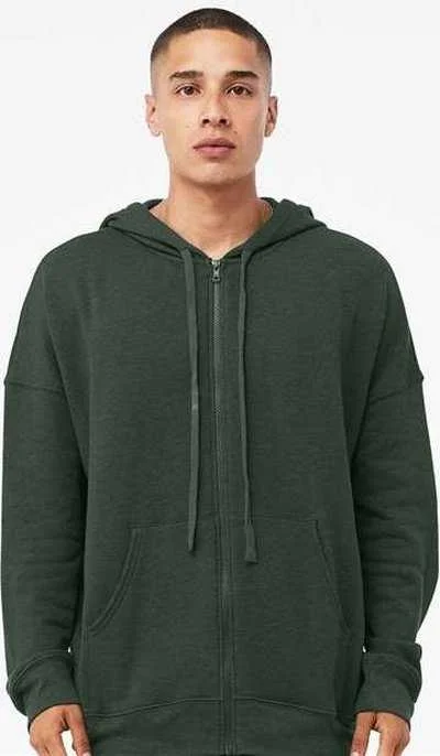 Time-Limited Offer Bella + Canvas 3759 Unisex Sponge Fleece DTM Full-Zip Hoodie - Heather Forest Time-Limited Offer Bella + Canvas 3759 Unisex Sponge Fleece DTM Full-Zip Hoodie - Heather Forest