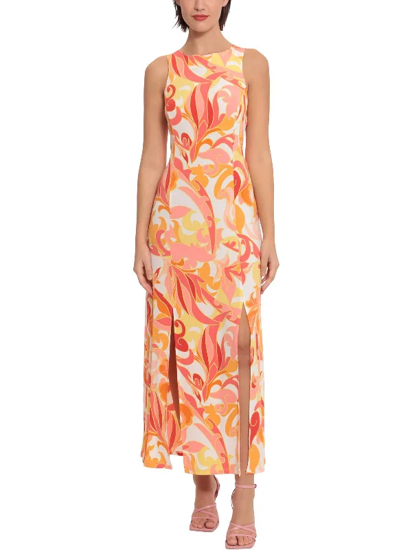 Low Prices Womens Printed Sleeveless Maxi Dress