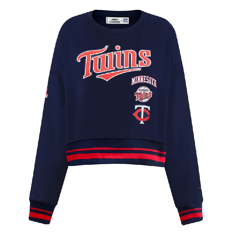Price Rollback SUDADERA DE CUELLO REDONDO MLB MINNESOTA TWINS RETRO CLASSICS PARA MUJER