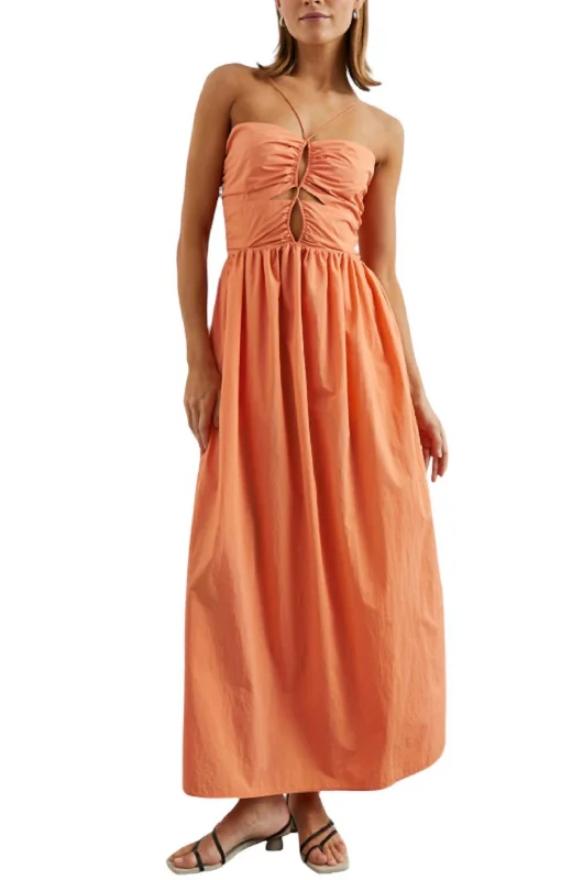 Bargain Blast Silvia Dress In Papaya