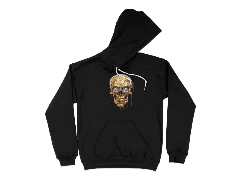 Deep Discounts Gold Skull Unisex Hoodie