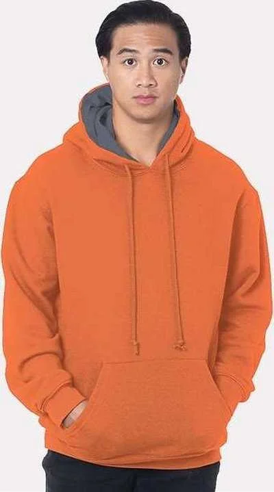 Online Exclusive Bayside 930 USA-Made Super Heavy Thermal Lined Hooded Sweatshirt - Bright Orange Dark Gray Online Exclusive Bayside 930 USA-Made Super Heavy Thermal Lined Hooded Sweatshirt - Bright Orange Dark Gray