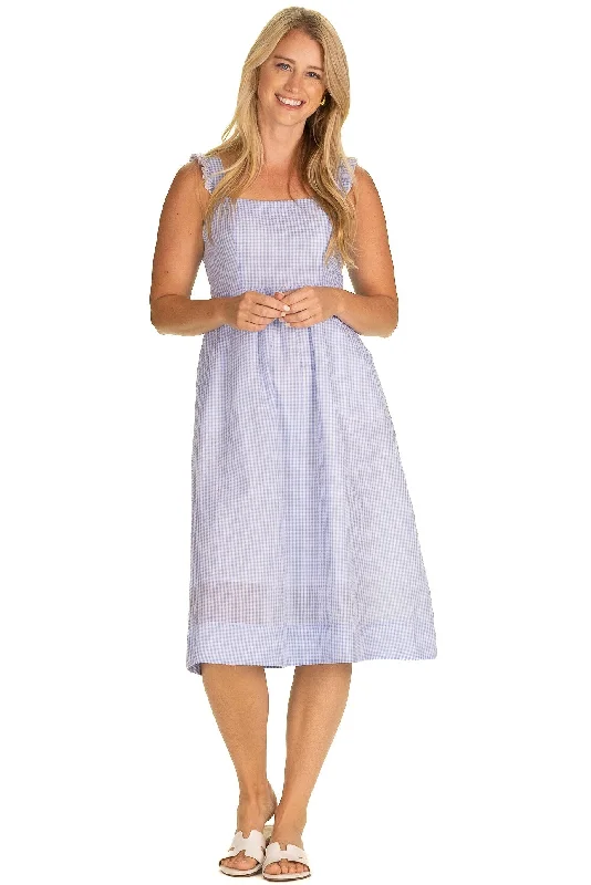 Act Fast The Wendy Dress in Hydrangea Gingham