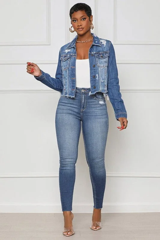 Huge Discounts Women Fashion Denim Jacket