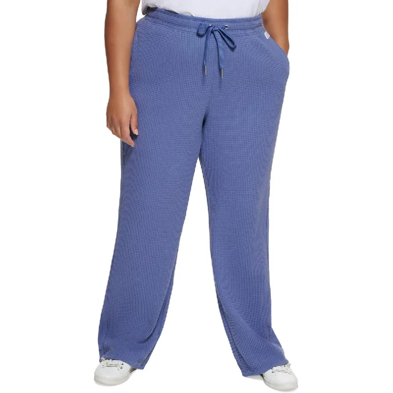 Extra Savings Calvin Klein Womens Plus   Thermal Activewear Sweatpants