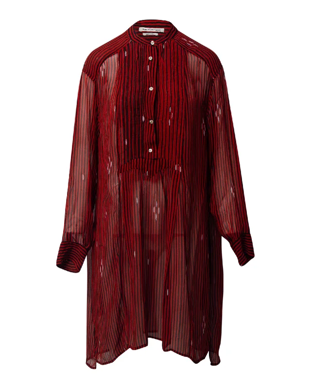 Special Savings Isabel Marant Etoile Striped Shirt Dress in Multicolor Viscose