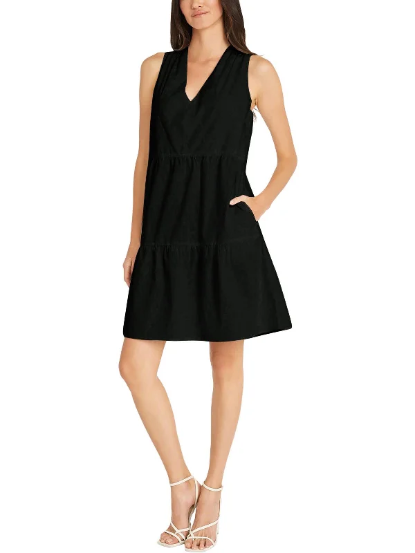 Get It Before It’s Gone Womens Gathered Above Knee Mini Dress