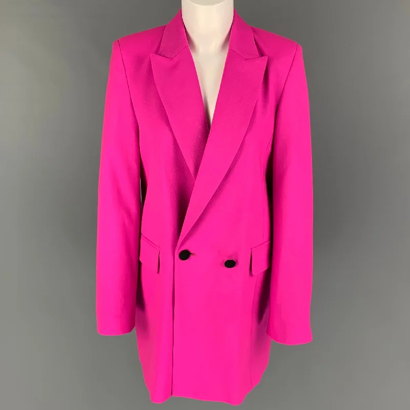 Amazing Deals MARCELL VON BERLIN Size 8 Pink Wool Jacket Blazer