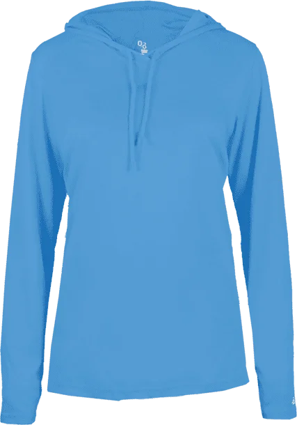 Special Price Badger Sport 4165 B-Core Long Sleeve Ladies Hoodie Tee - Columbia Blue Special Price Badger Sport 4165 B-Core Long Sleeve Ladies Hoodie Tee - Columbia Blue
