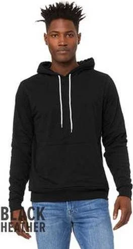 Mega Deal Bella + Canvas 3719 Unisex Sponge Fleece Pullover Hooded Sweatshirt - Black Heather Mega Deal Bella + Canvas 3719 Unisex Sponge Fleece Pullover Hooded Sweatshirt - Black Heather