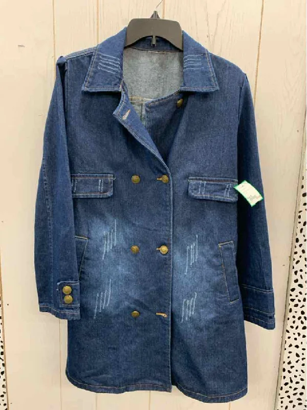 Super Deal Blue Womens Size M Jacket (Outdoor)