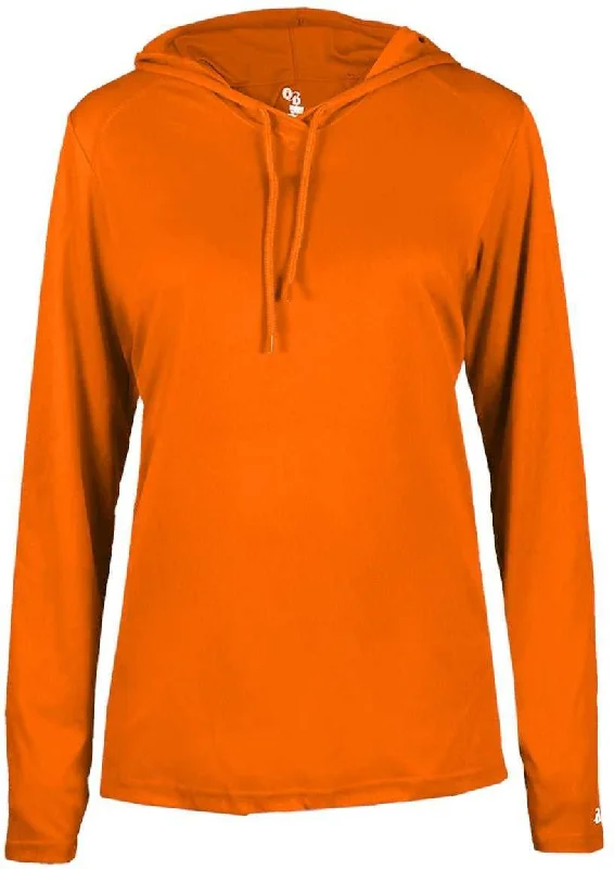 Unbeatable Prices Badger Sport 4165 B-Core Long Sleeve Ladies Hoodie Tee - Orange
