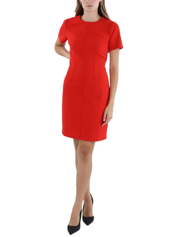 Reduced Prices Womens Fitted Above Knee Sheath Dress