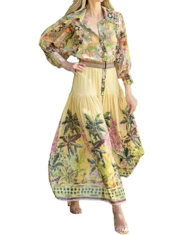 Today’s Special Palms Maxi Dress In Multi