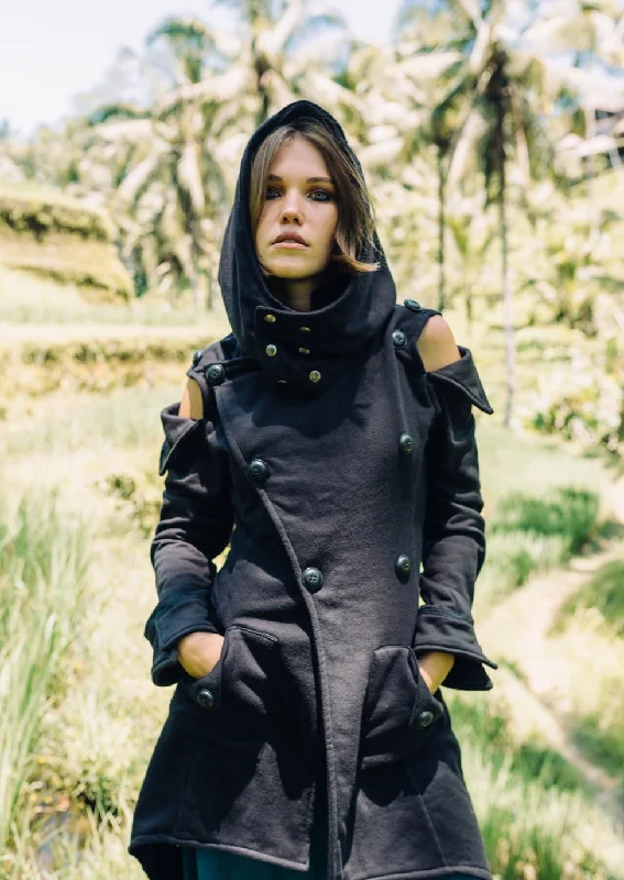 New Markdowns Hooded Lexis Trench Coat