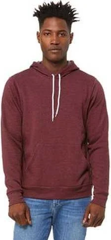 Act Fast Bella + Canvas 3719 Unisex Sponge Fleece Pullover Hooded Sweatshirt - Heather Maroon Act Fast Bella + Canvas 3719 Unisex Sponge Fleece Pullover Hooded Sweatshirt - Heather Maroon