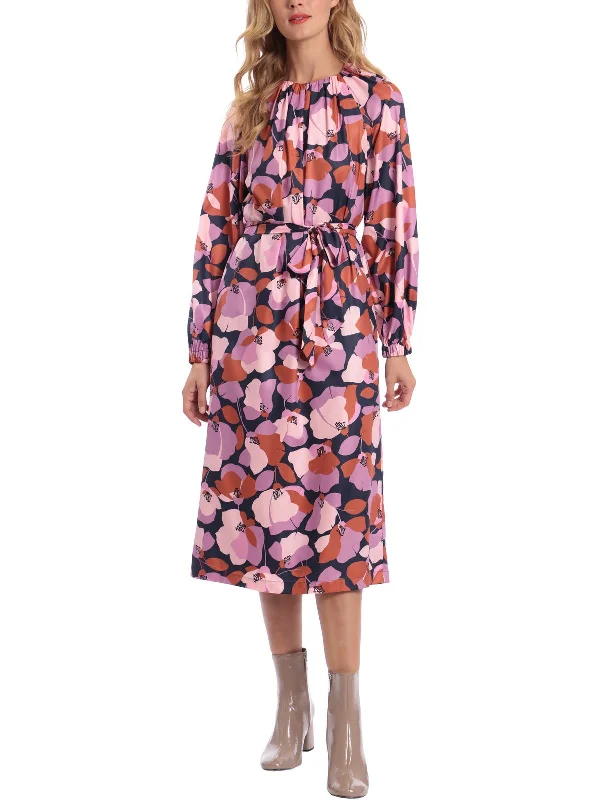 Bargain Prices Womens Floral Print Party Midi Dress