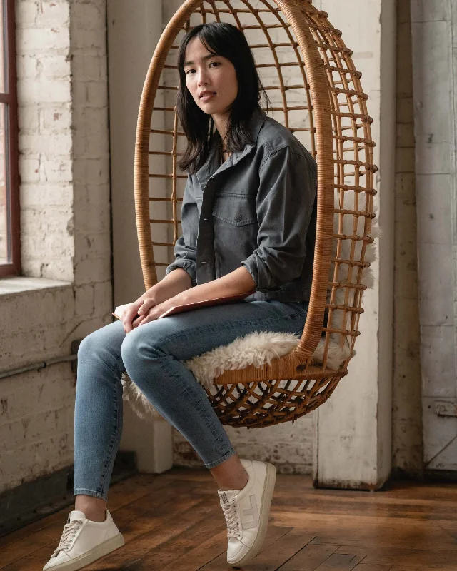 Deep Discounts Organic Cropped Canvas Jacket