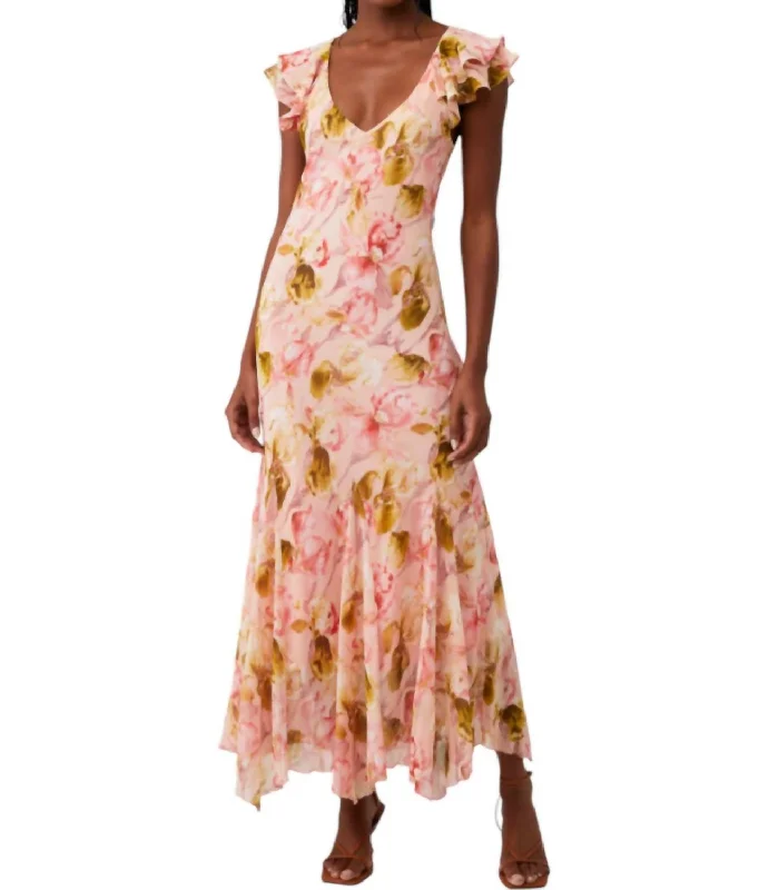 Crazy Savings Wisteria Dress In Pink Multi