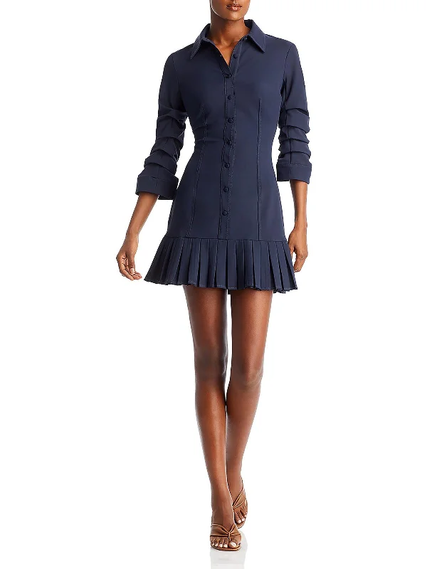 Limited Time Discount Lucilla Womens Pleated Polyester Fit & Flare Dress