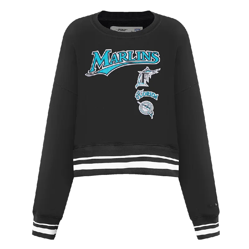 Deal of the Day SUDADERA DE CUELLO REDONDO MLB MIAMI MARLINS RETRO CLASSICS PARA MUJER Deal of the Day SUDADERA DE CUELLO REDONDO MLB MIAMI MARLINS RETRO CLASSICS PARA MUJER