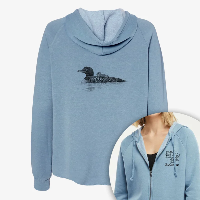 Discount Deals Common Loon with Chick - Gavia immer - Women's Cali Wave Zip-Up Sweatshirt Discount Deals Common Loon with Chick - Gavia immer - Women's Cali Wave Zip-Up Sweatshirt