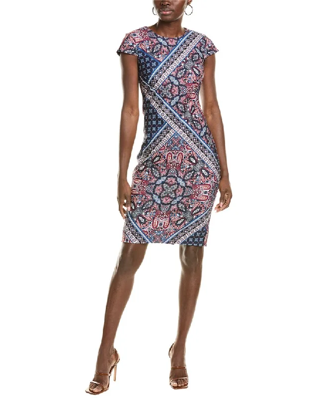 Limited Time Vince Camuto Scuba Crepe Midi Dress