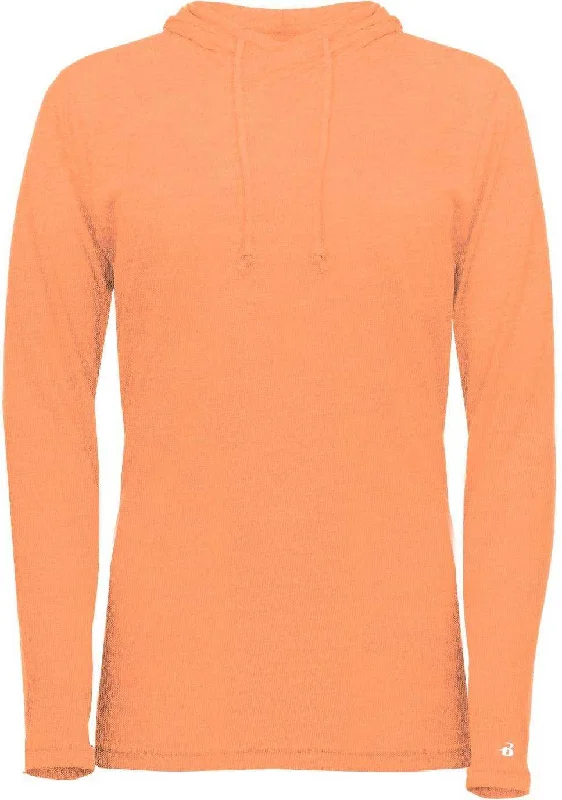 Price Drop Badger Sport 496500 Tri-Blend Surplice Women's Hoodie Tee - Peach