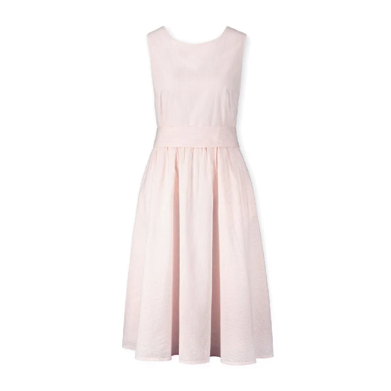 Last Chance A-Line Dress with Waist Sash