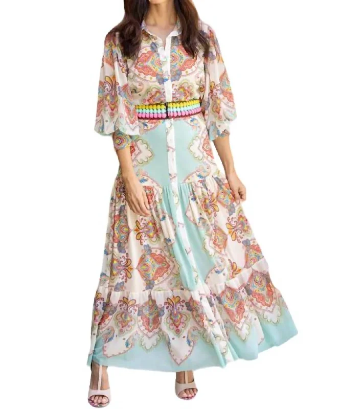 Savings Alert Pastel Dreams Maxi Dress In Multi