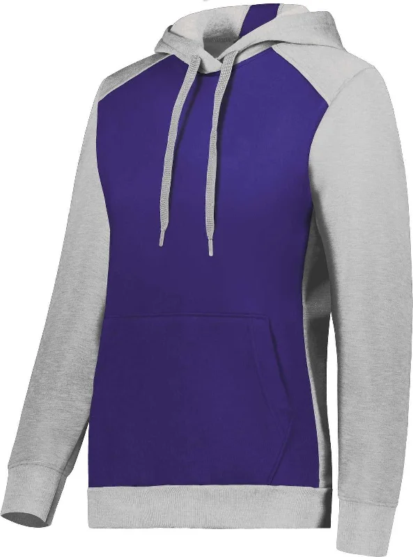 Best Deals Augusta 6867 Ladies Three-Season Fleece Pullover Hoodie - Purple Gray Heather Best Deals Augusta 6867 Ladies Three-Season Fleece Pullover Hoodie - Purple Gray Heather
