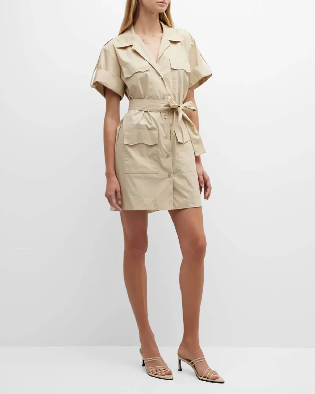 Special Discount Weathercloth Cargo Dress In Tan