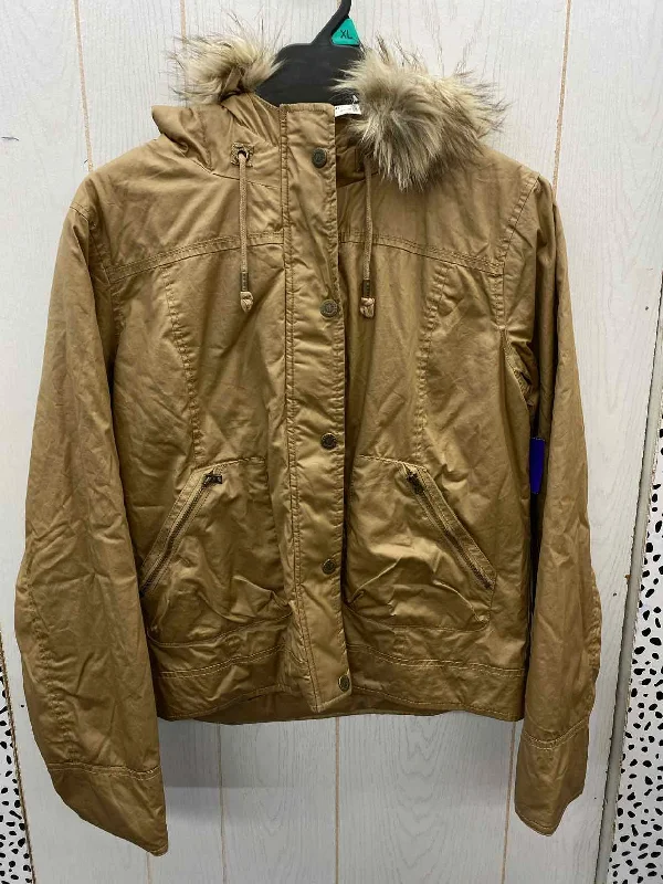 New Markdowns Aeropostale Tan Junior Size L/XL Jacket (Outdoor)