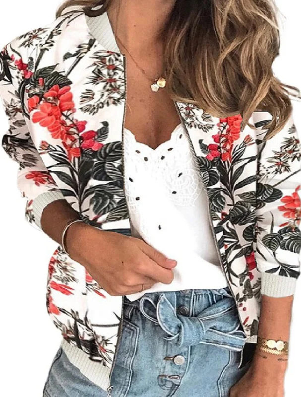 Get It Before It’s Gone Women’s Floral Bomber Jacket