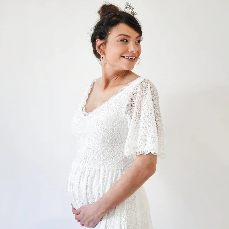 Huge Discounts Maternity Butterfly Dress #7017