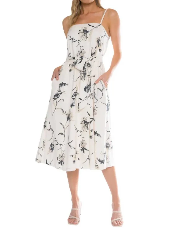 Get It Before It’s Gone Anita Midi Dress In Natural