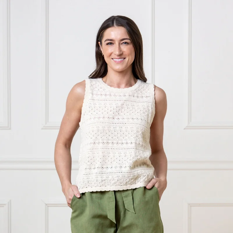Instant Discount Organic Crochet Sweater Tank