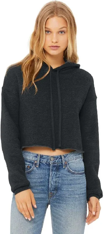 Midnight Sale Bella + Canvas 7502 Women's Sponge Fleece Cropped Fleece Hoodie - Dark Gray Heather Midnight Sale Bella + Canvas 7502 Women's Sponge Fleece Cropped Fleece Hoodie - Dark Gray Heather