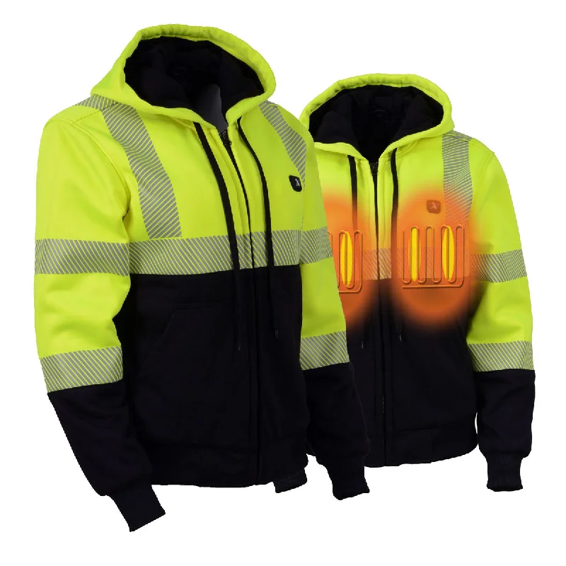 Lowest Price Nexgen Heat MPL2773SET Women's Heated Hoodie High-Viz Reflective - Zipper Front Sweatshirt Jacket w/ Battery Pack Lowest Price Nexgen Heat MPL2773SET Women's Heated Hoodie High-Viz Reflective - Zipper Front Sweatshirt Jacket w/ Battery Pack
