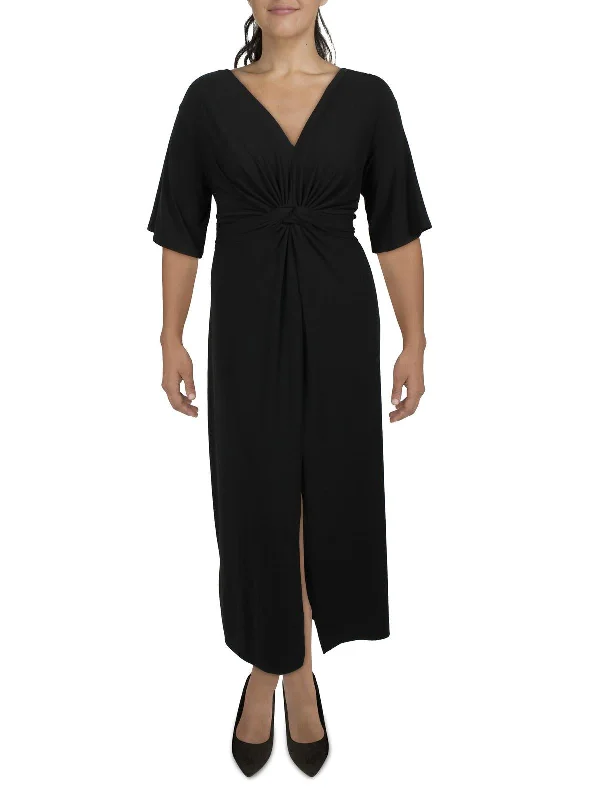 Year-End Sale Plus Womens Tie Back Long T-Shirt Dress
