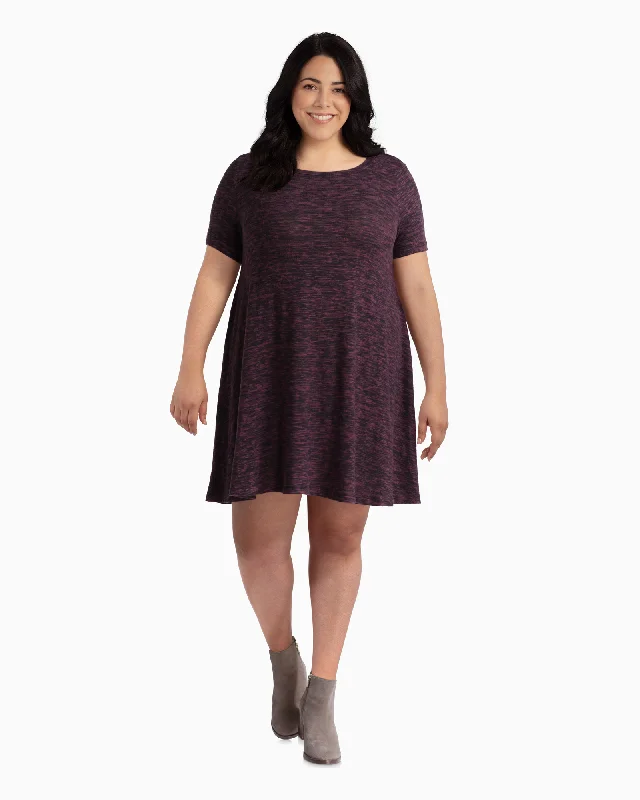 Price Smash Imperial Swing Dress | Burgundy