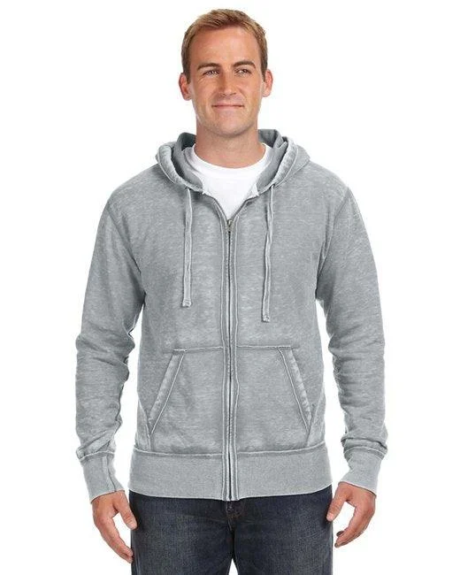 Discount Days J America Adult Vintage Zen Full-Zip Fleece Hooded Sweatshirt JA8916