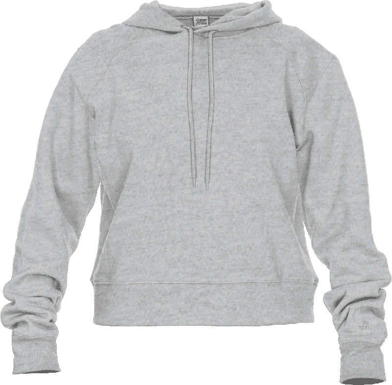Lowest Price Badger Sport 1261 Athletic Fleece Women's Crop Hoodie - Oxford