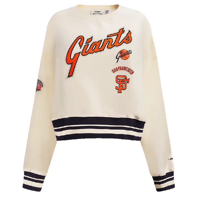 Price Cut SUDADERA DE CUELLO REDONDO MLB SAN FRANCISCO GIANTS RETRO CLASSICS PARA MUJER Price Cut SUDADERA DE CUELLO REDONDO MLB SAN FRANCISCO GIANTS RETRO CLASSICS PARA MUJER