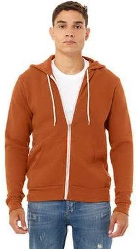 Final Sale Bella + Canvas 3739 Unisex Poly-Cotton Fleece Full-Zip Hooded Sweatshirt - Autumn Final Sale Bella + Canvas 3739 Unisex Poly-Cotton Fleece Full-Zip Hooded Sweatshirt - Autumn