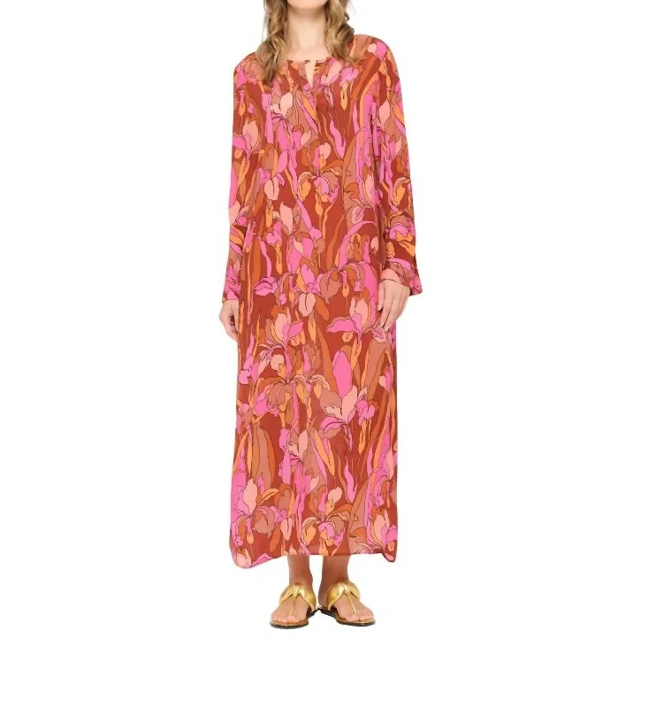 Weekend Deal Long Genie Dress In Istria Pink